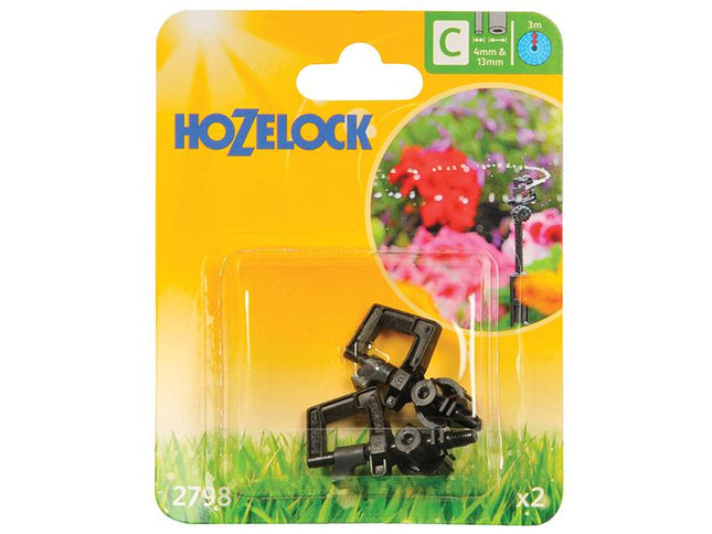 Hozelock Mini Sprinkler 4Mm/13Mm (2 Pack)