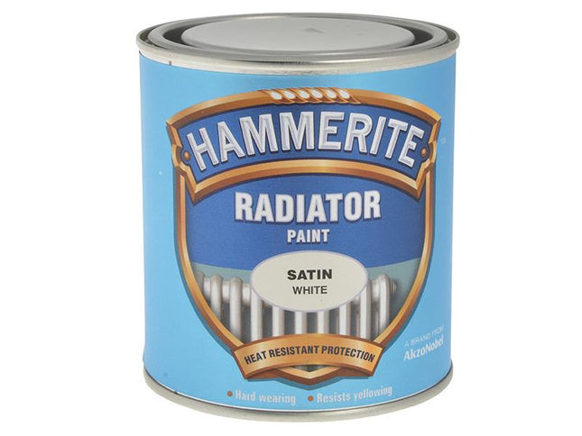 Hammerite Radiator Paint Satin White 500Ml