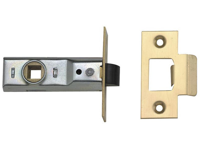 Union Tubular Mortice Latch 2648 Polished Brass 76Mm 3inches Box