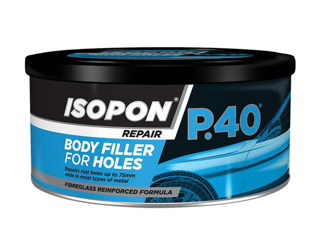 U-POL P40 Body Filler For Holes Tin 600Ml