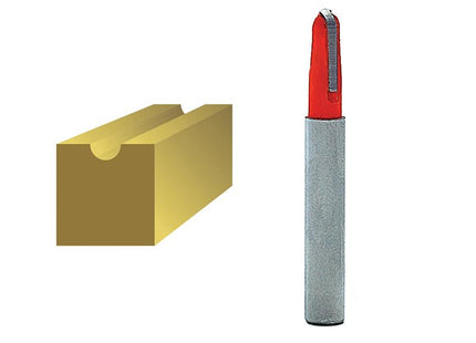 Faithfull Router Bit Tct Radius 3.0 X 15Mm 1/4In Shank