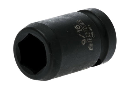 Teng Impact Socket Hexagon 6 Point 1/2In Drive 9/16In