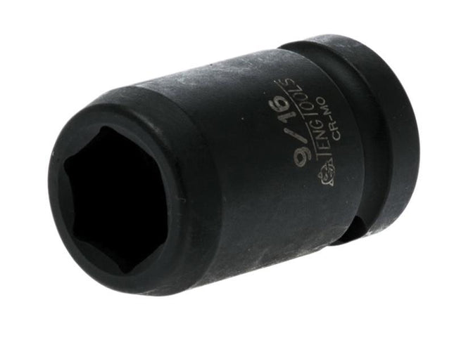 Teng Impact Socket Hexagon 6 Point 1/2In Drive 9/16In