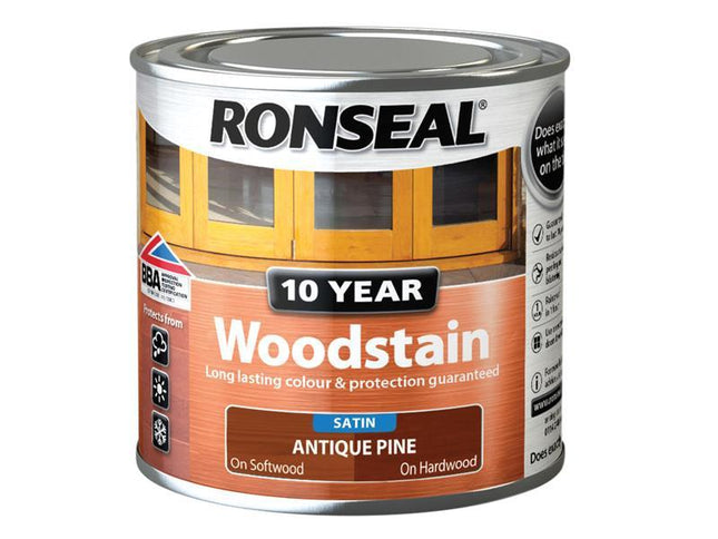 Ronseal 10 Year Woodstain Antique Pine 250Ml