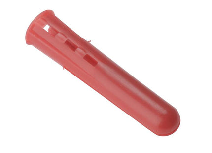 Forgefix Plastic Wall Plugs Red No.6-8 Box 1000