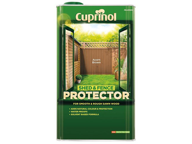 Cuprinol Shed & Fence Protector Acorn Brown 5 Litre