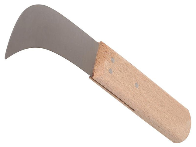 Faithfull Lino Knife 75Mm (3In) - Beech Handle