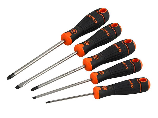 Bahco Bahcofit Screwdriver Set, 5 Piece Sl/Pz