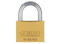 ABUS Mechanical 55/60Mm Brass Padlock Carded