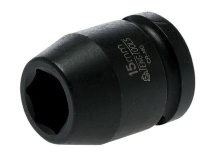 Teng Impact Socket Hexagon 6 Point 1/2In Drive 15Mm