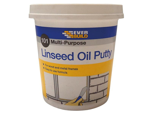 Everbuild 101 Multi-Purpose Linseed Oil Putty Natural 1Kg