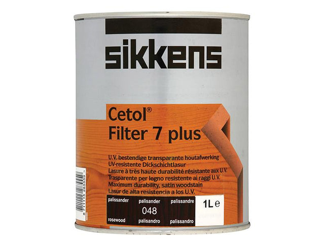 Sikkens Cetol Filter 7 Plus Translucent Woodstain Rosewood 1 Litre