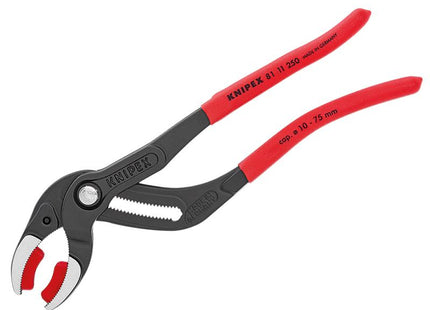 KNIPEX Plastic Pipe Grip Pliers  Plastic Jaws Black 250Mm - 75Mm Capacity