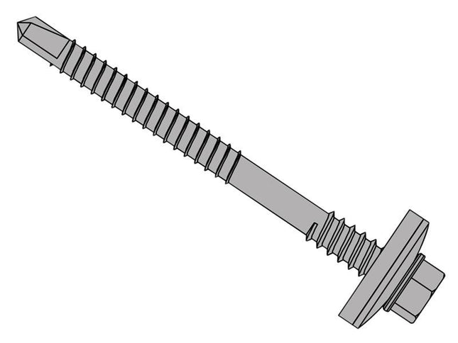 Forgefix Techfast Composite Panels To Steel Hex Screw No.3 Tip 5.5 X 150Mm Box 100