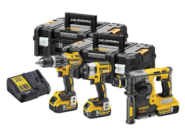 DEWALT Dck368P3T Xr 3 Piece Kit 18V 3 X 18V 5.0Ah Li-Ion