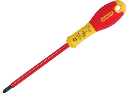 Stanley Tools Fatmax Vde Insulated Screwdriver Pozidriv Tip Pz2 X 125Mm