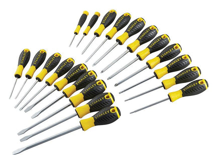 Stanley Tools 0-60-213 Essential Screwdriver Set, 20 Piece Sl/Ph/Pz/Tx