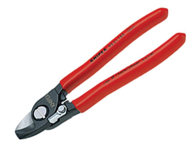 KNIPEX Cable Shears With Return Spring Pvc Grip 160Mm (6.1/4In)