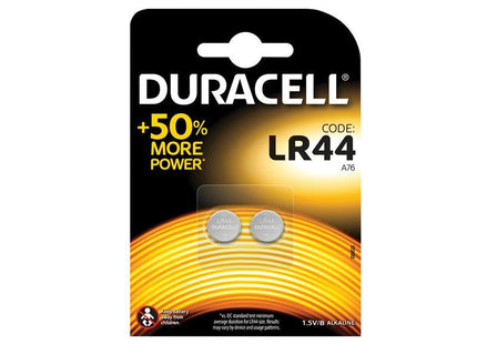 Duracell LR44 A76 Button Battery (Pack 2)