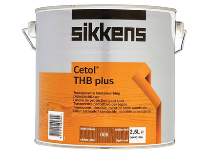 Sikkens Cetol Thb Plus Translucent Woodstain Light Oak 2.5 Litre
