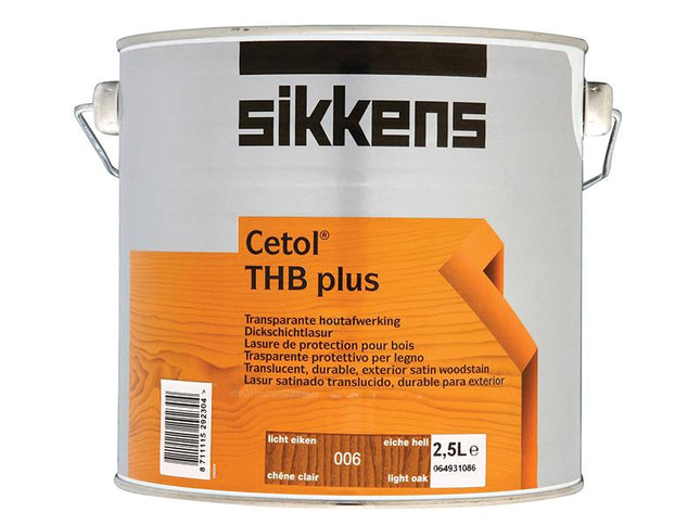 Sikkens Cetol Thb Plus Translucent Woodstain Light Oak 2.5 Litre