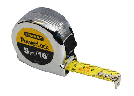 Stanley Tools Powerlock Classic Pocket Tape 5M/16Ft (Width 19Mm)