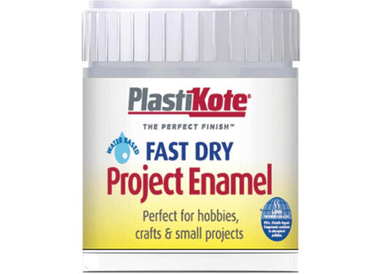 Plastikote Fast Dry Enamel Paint B35 Bottle Chrome 59Ml