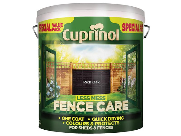 Cuprinol Less Mess Fence Care Rich Oak 6 Litre