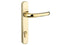 Yale Locks Retro Door Handle Pvcu Polished Pvd Gold Finish