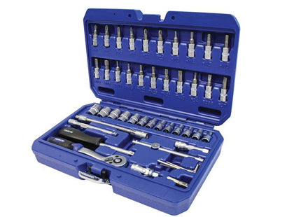 Faithfull Socket Set of 46 Metric 1/4in Drive