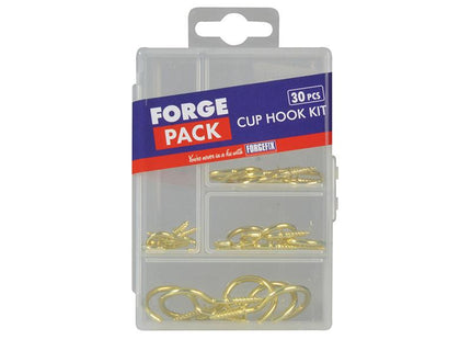 Forgefix Cup Hook Kit Forgepack 30 Piece