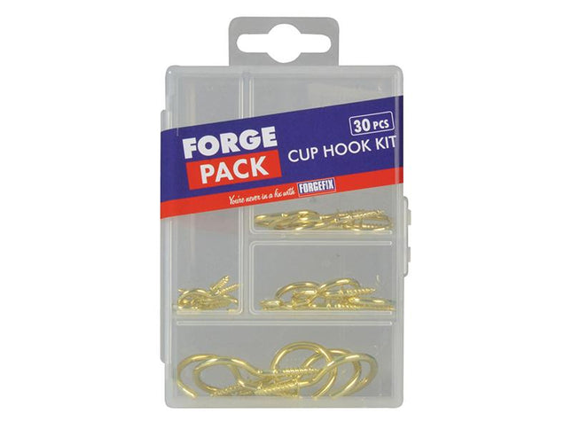 Forgefix Cup Hook Kit Forgepack 30 Piece