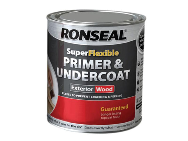 Ronseal Super Flexible Wood Primer & Undercoat Grey 750Ml