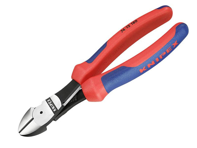 KNIPEX High Leverage Diagonal Cutters Multi-Component Grip With Spring 180Mm (7In)