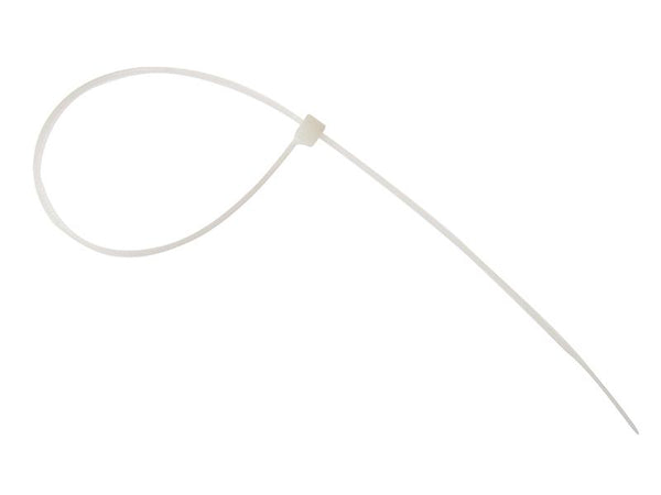 Forgefix Cable Tie Natural/Clear 4.8 X 300Mm (Bag 100)