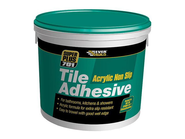 Everbuild Non Slip Tile Adhesive 3.75Kg