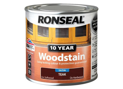 Ronseal 10 Year Woodstain Teak 250Ml