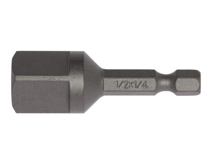 Teng Accsda1412 50Mm Adaptor 1/4In Hex To 1/2In Square