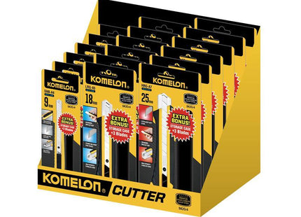 Komelon Snap Off Knife Counter Display Unit 18 Piece