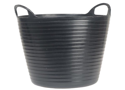 Faithfull Heavy-Duty Polyethylene Flex Tub 28 Litres Black