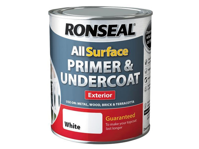 Ronseal All Surface Primer & Undercoat Exterior White 750Ml