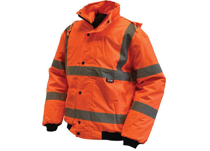 Scan Hi-Vis Orange Bomber Jacket - M (41In)