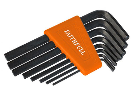 Faithfull Hexagon Short Arm Key Set Of 8 Metric (1.5-6Mm)