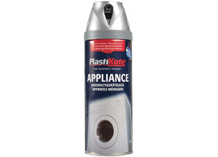 Plastikote Twist & Spray Appliance Enamel Satin Chrome 400Ml