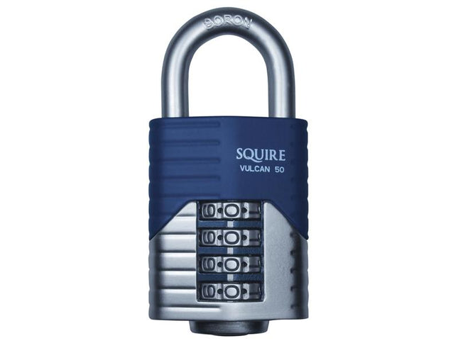 Henry Squire Vulcan Open Boron Shackle Combination Padlock 50Mm