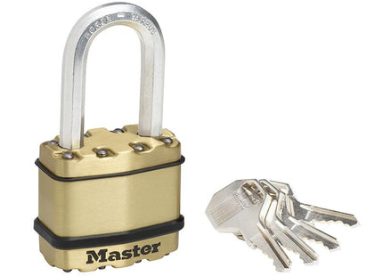 Master Lock Excell Brass Finish 45Mm Padlock 4-Pin - 38Mm Shackle
