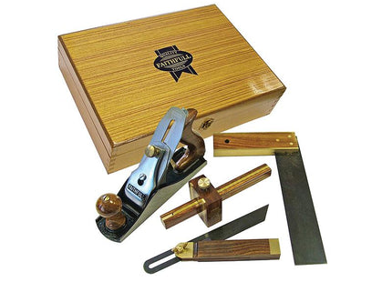 Faithfull Plane & Woodworking Set Of 4 In Wooden Box