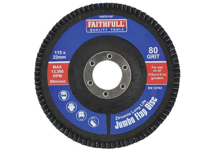Faithfull Flap Disc 115Mm Fine