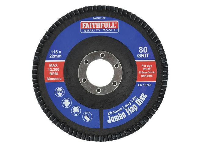 Faithfull Flap Disc 115Mm Fine