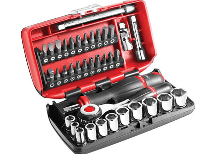 Facom R.360Nanopb Socket Set Of 38 Metric 1/4In Drive